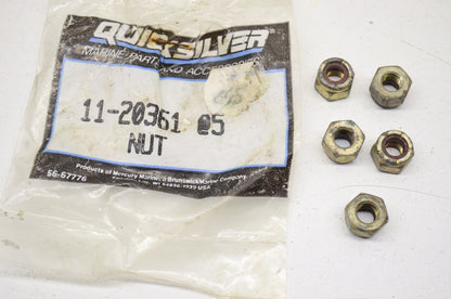 New OEM Quicksilver Mercury Nuts QTY 5 NOS