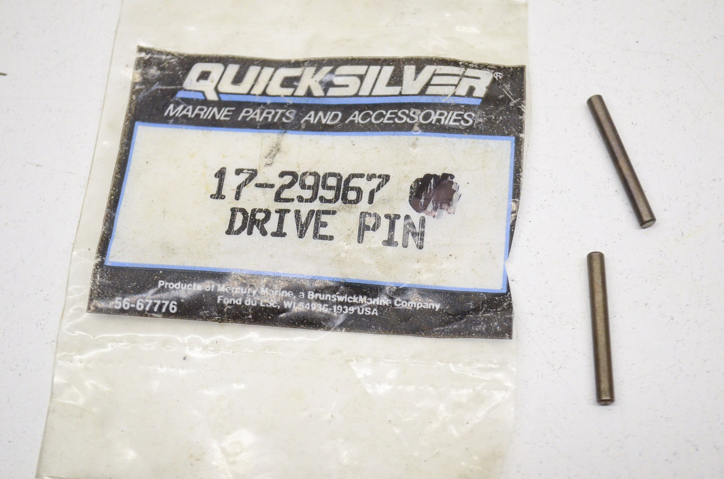 New OEM Quicksilver Mercury Drive Pins QTY 2 NOS