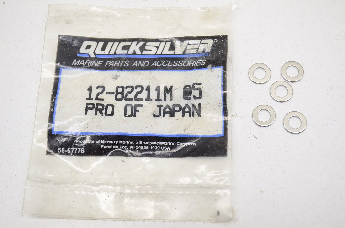 OEM Mercury 12-82211M Quicksilver Washers Qty 5 NOS