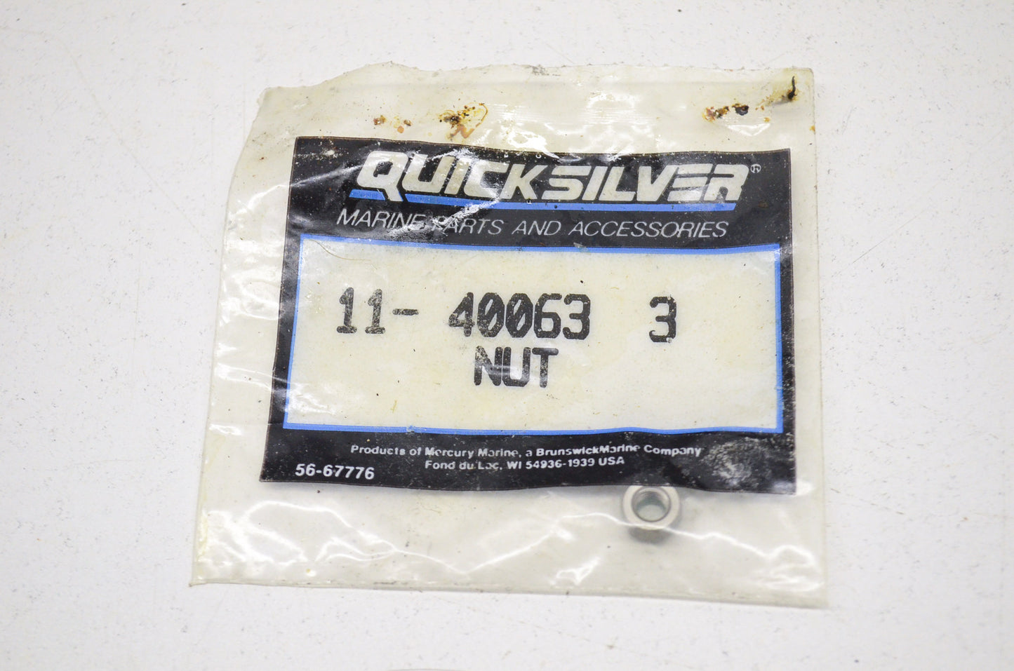 New OEM Quicksilver Mercury Nut NOS
