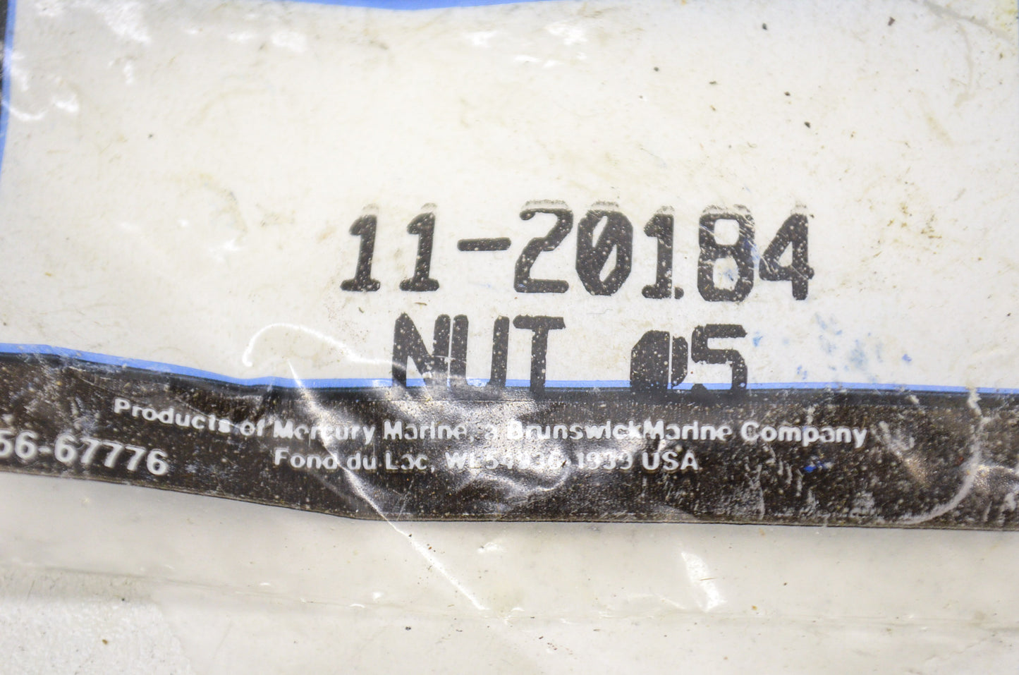 Quicksilver 11-20184 Mercury Nuts Qty 5 NOS