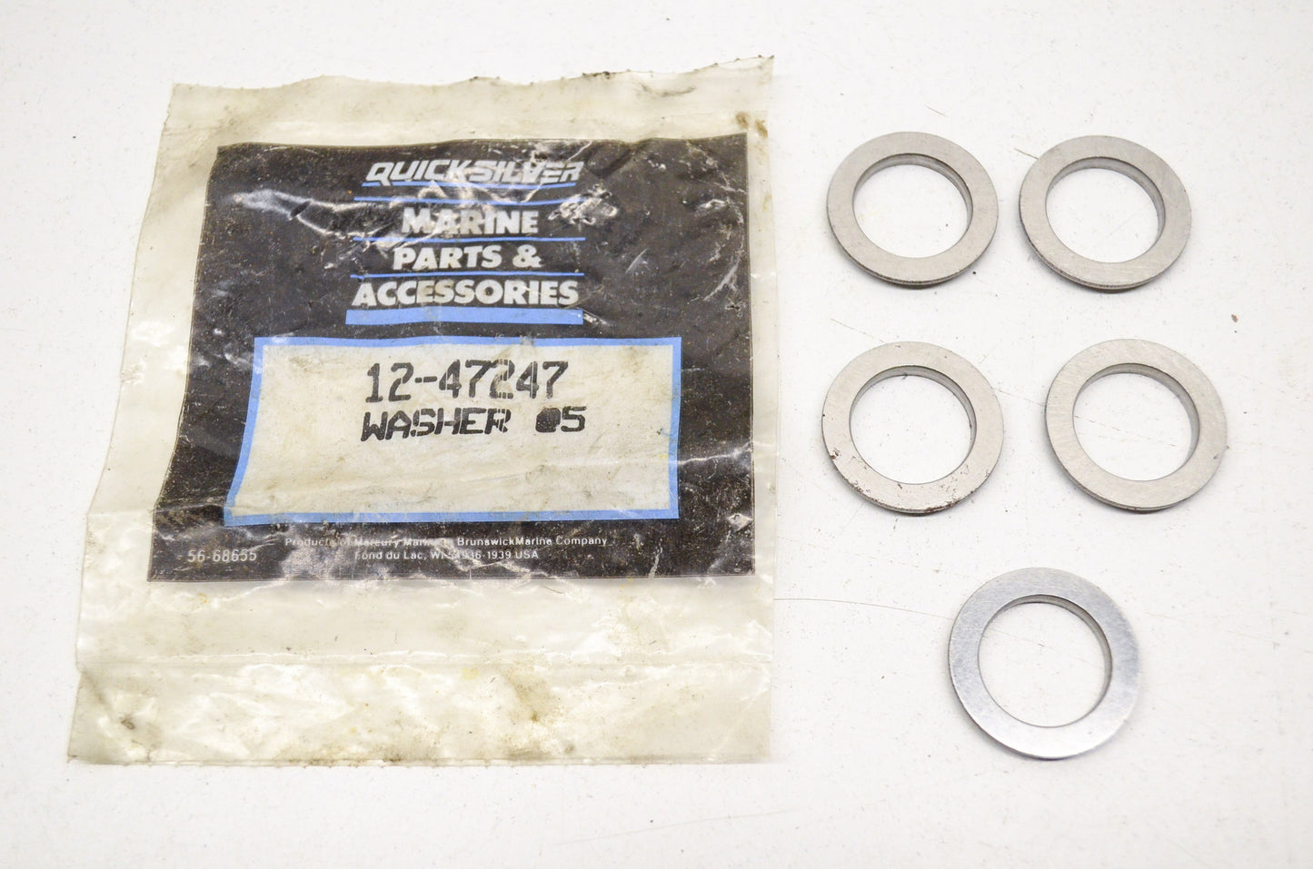 Quicksilver 12-47247 Mercury Washers Qty 5 NOS
