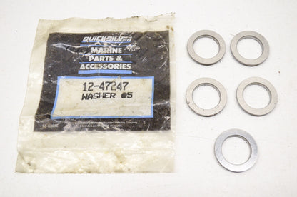 Quicksilver 12-47247 Mercury Washers Qty 5 NOS