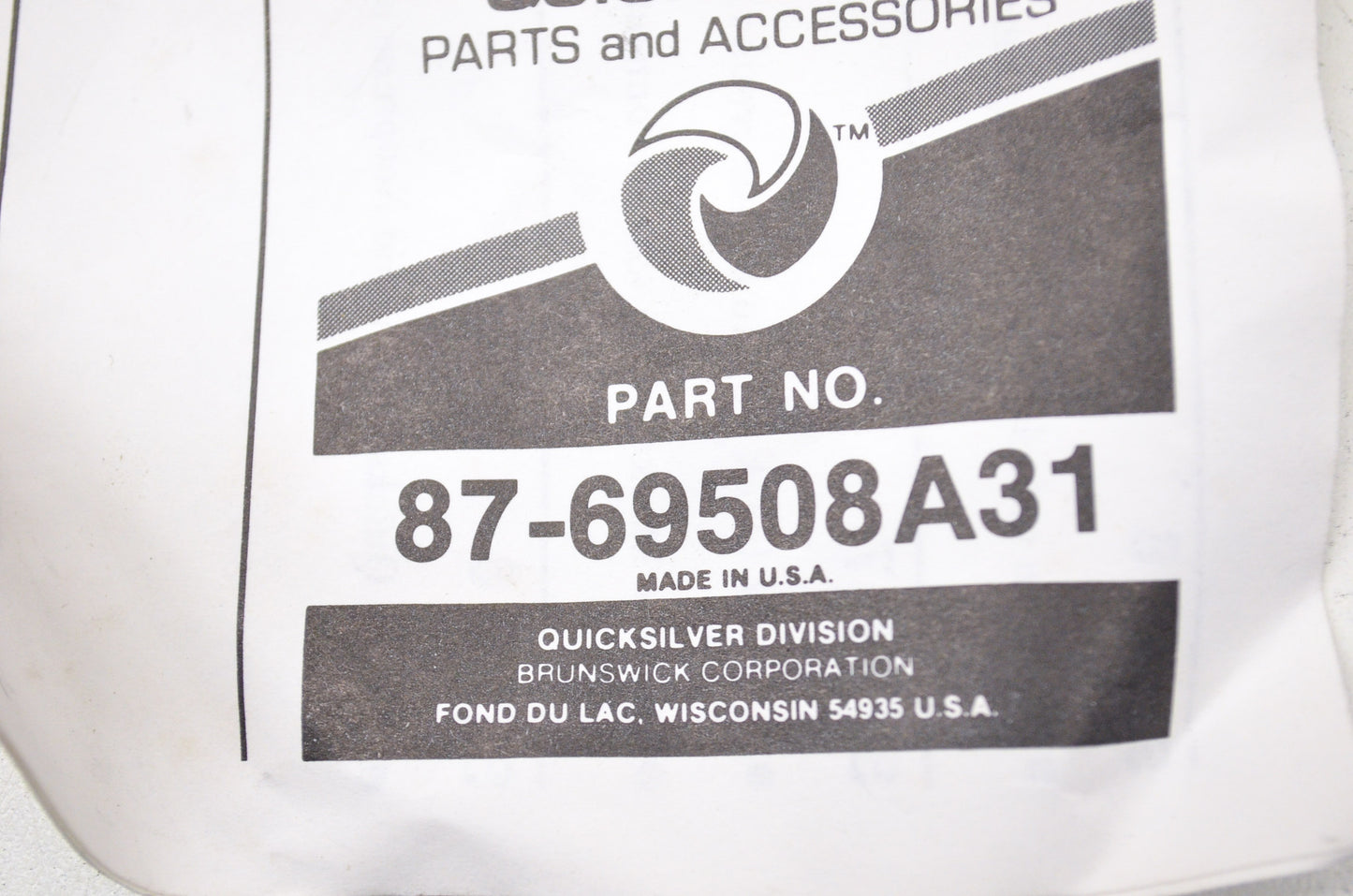 New OEM Quicksilver Mercury Stop Switch Assembly Missing Pieces NOS