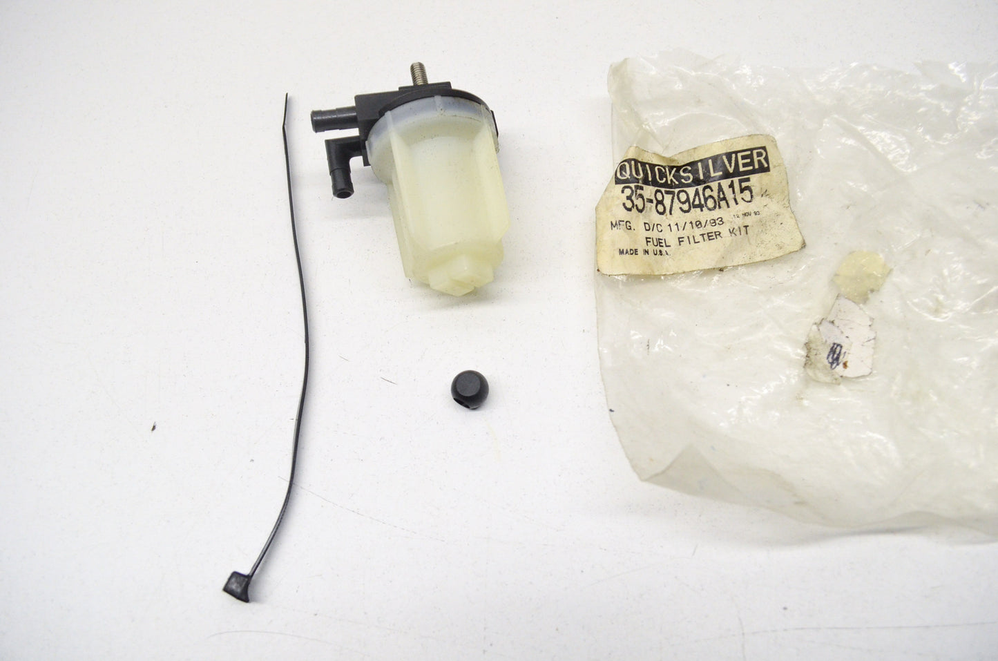 New OEM Quicksilver Mercury Fuel Filter Kit Missing Pieces NOS