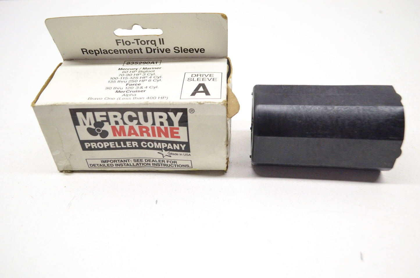 New OEM Quicksilver Mercury Flo-Torq II Replacement Drive Sleeve NOS