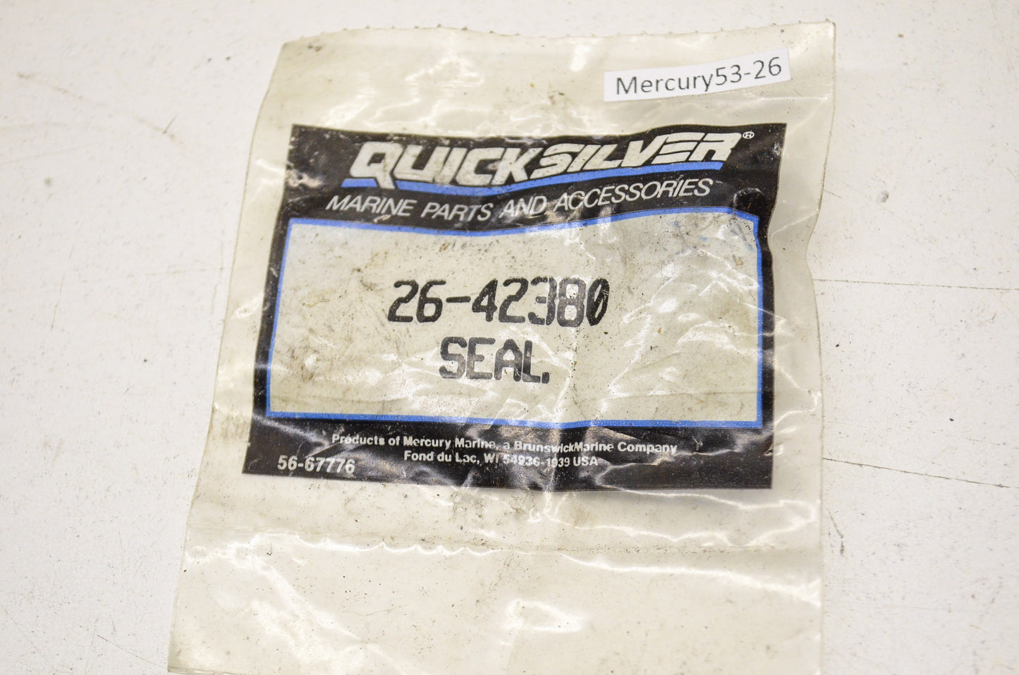New OEM Quicksilver Mercury Seal NOS