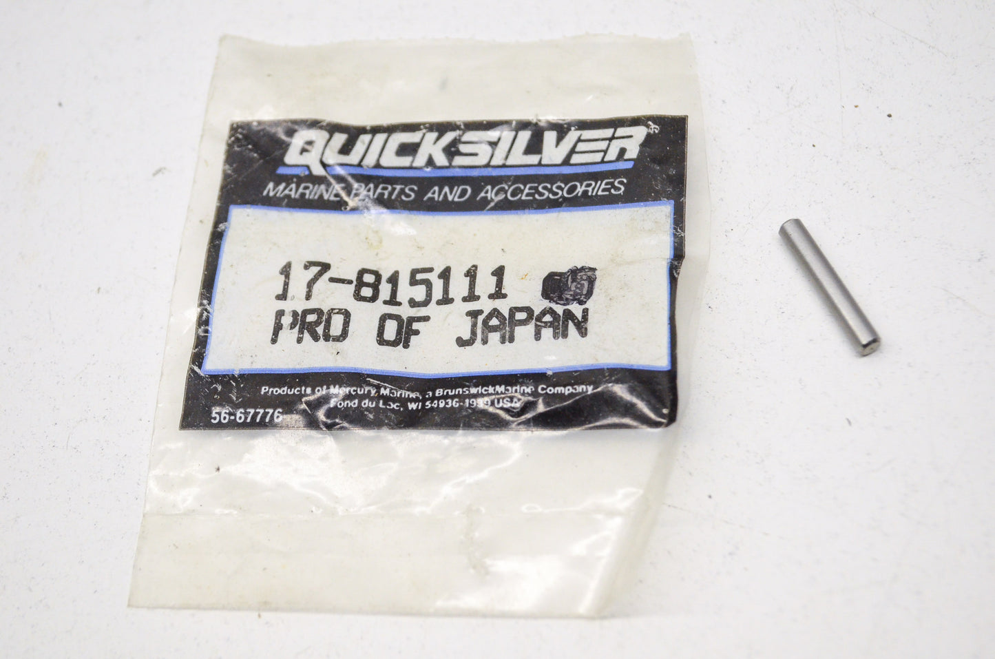 New OEM Quicksilver Mercury Shear Pin Silver NOS