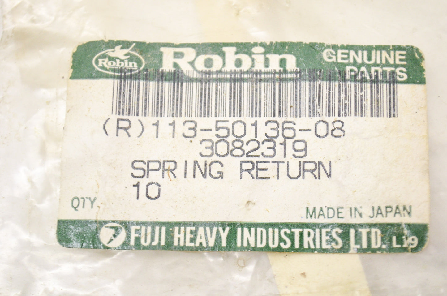 New Robin Return Spring NOS