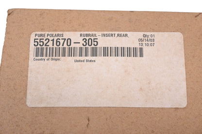 New OEM Polaris 5521670-305 305cm Rear Inner Bumper Trim Insert NOS