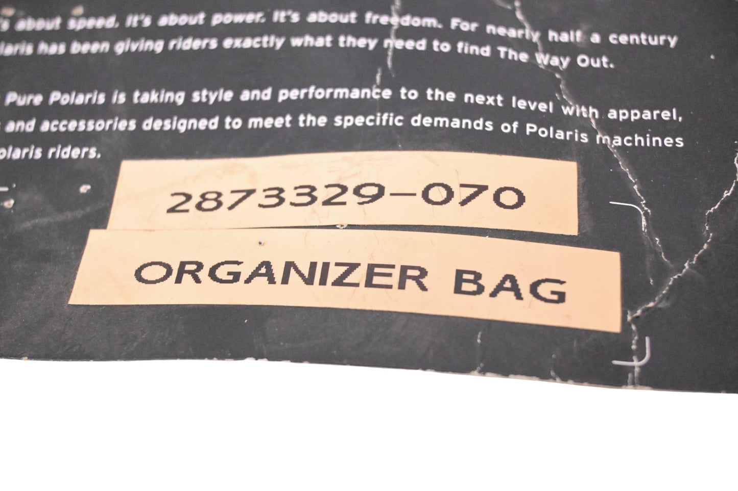 New OEM Polaris 2873329-070 Rack Extender Organizer Bag Assembly NOS