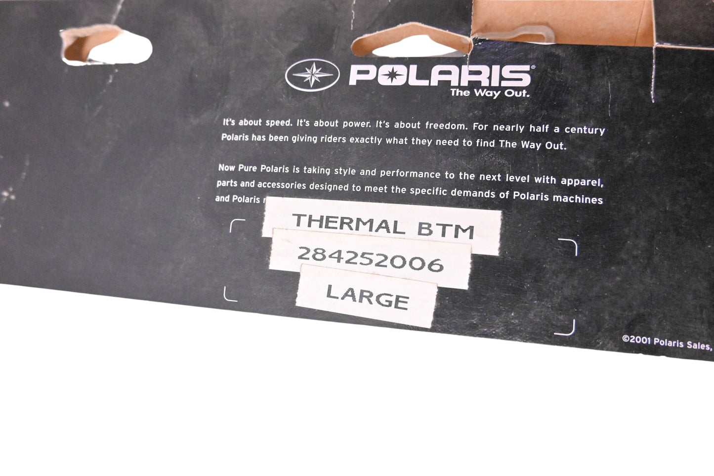 New OEM Polaris 284252006 Black Thermal Bottoms Size L NOS