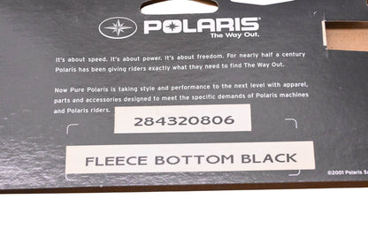 New OEM Polaris 284320806 Black Fleece Bottom Size M NOS