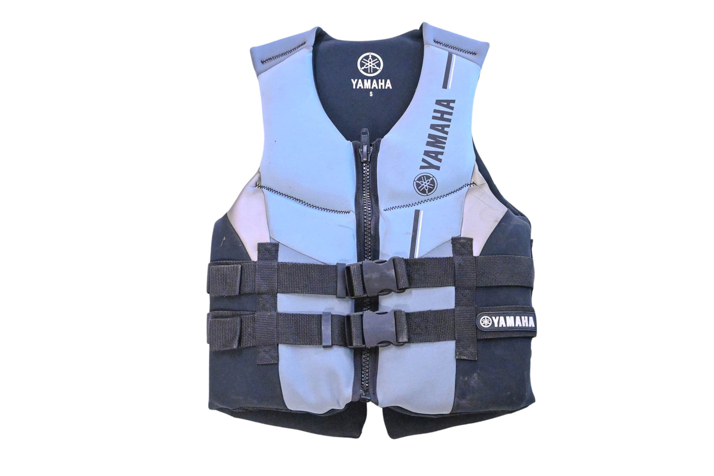 New OEM Yamaha MAR-09VNE-GY-SM Grey Neoprene Life Jacket Size S NOS