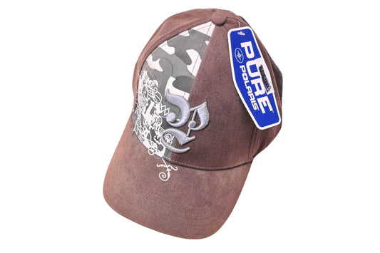 New OEM Polaris 2868139 Brown Fitted Camo Baseball Cap Size L/XL NOS