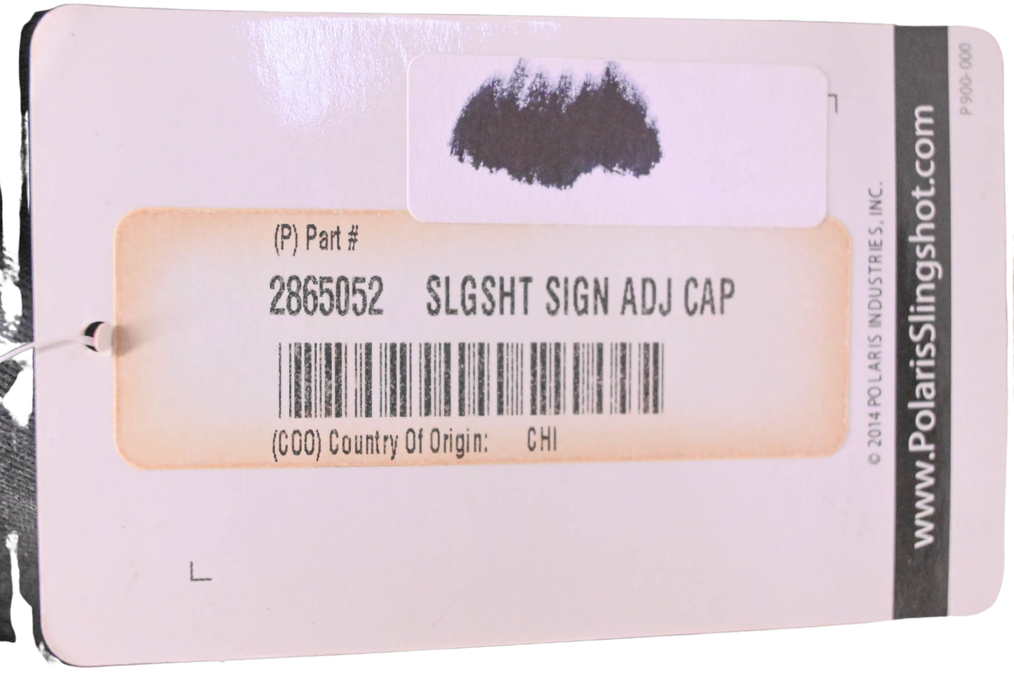 New OEM Polaris 2865052 Black Slingshot Sign Adjustable Cap NOS