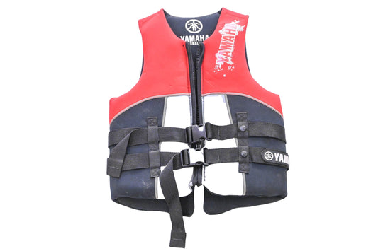 New OEM Yamaha MAR-07VNE-RD-SM Red Men's Life Jacket Size S NOS
