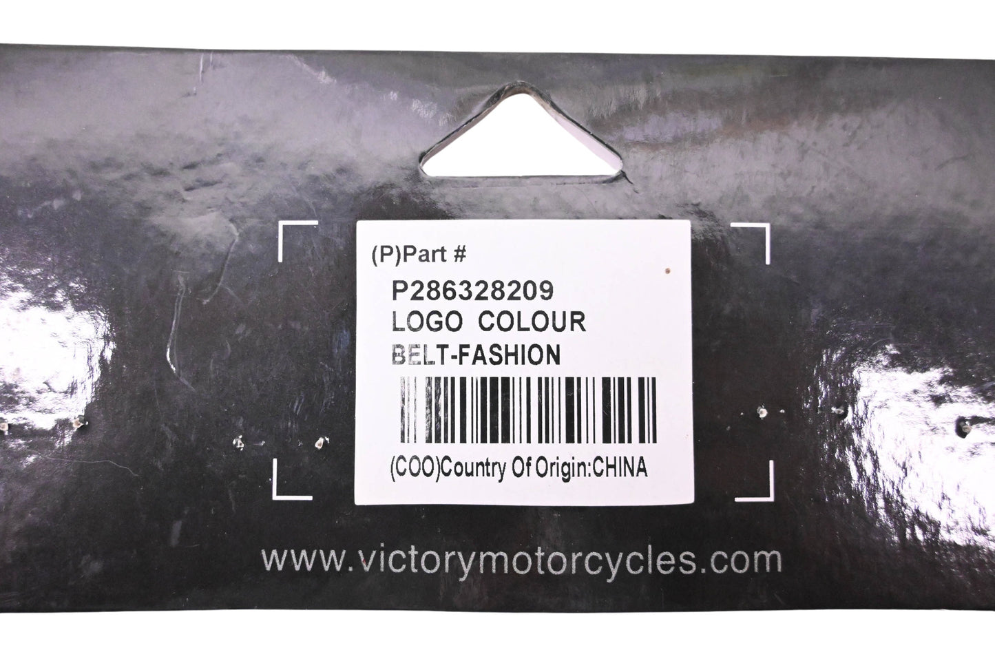 New OEM Victory 286328209 Black Logo Belt NOS