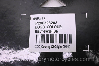 New OEM Victory 286328203 Black Logo Belt NOS