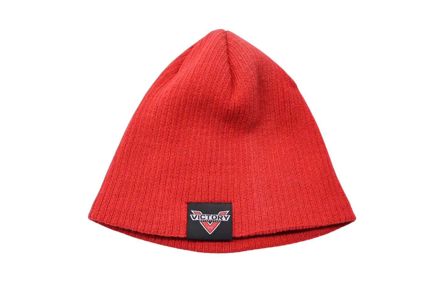 New OEM Victory 2863272 Red Rib Knit Brand Beanie NOS