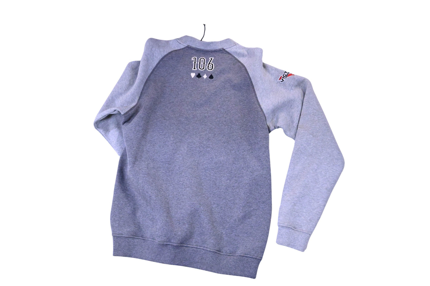 New OEM Victory 286364403 Grey Men's Classic Script Sweatshirt Size M NOS