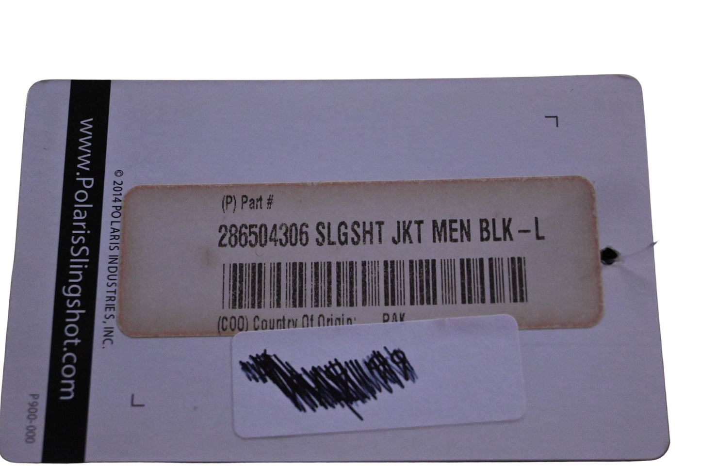 New OEM Polaris 286504306 Black Men's Slingshot Jacket Size L NOS