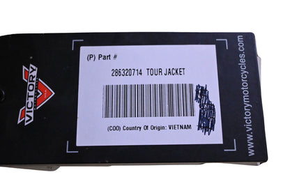 New OEM Victory 286320714 Black Tour Jacket Size 3XL NOS