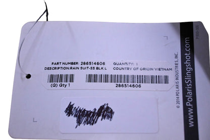 New OEM Polaris 286514606 Black Slingshot Rain Suit Kit Size L NOS