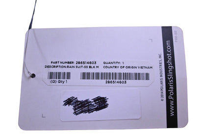New OEM Polaris 286514603 Black Slingshot Rain Suit Kit Size M NOS