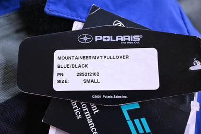 New OEM Polaris 285212102 Blue/Black Mountaineer Pullover Size S NOS