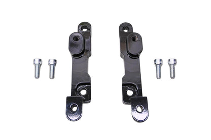 New OEM Victory 2874757-067 Black Footpeg Relocation Kit NOS