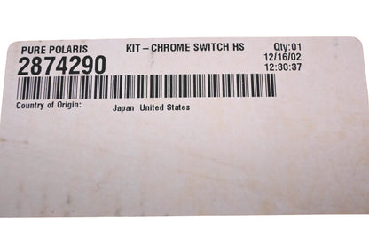 New OEM Polaris 2874290 Chrome Switch Housing NOS
