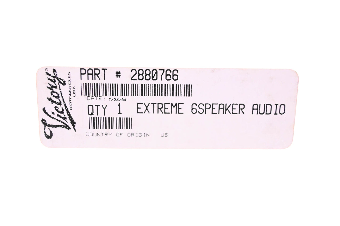 New OEM Victory 2880766 Cross Country Tour Audio Amplifier Kit NOS