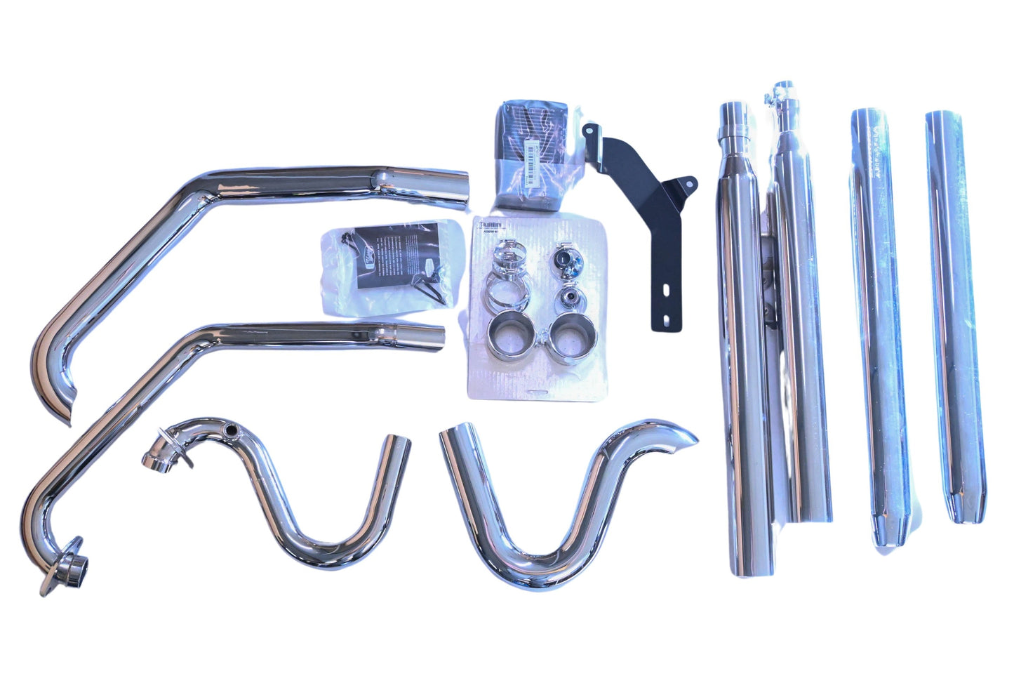New OEM Polaris 2878304-156, 95-8850V Chrome Hammer Stage 1 Straight Exhaust Kit NOS