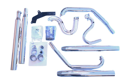 New OEM Polaris 2878200-156, 95-8851V Chrome Stage 1 Straight Exhaust Kit NOS