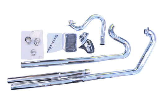 New OEM Polaris 2876302-156 Chrome Stage 1 Drag System Exhaust Kit NOS