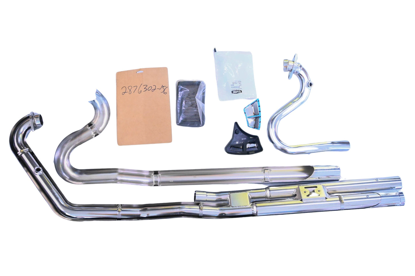 New OEM Polaris 2876302-156 Chrome Stage 1 Drag System Exhaust Kit NOS