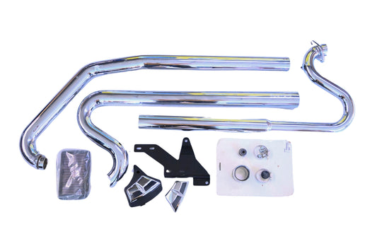 New OEM Polaris 2876304-156 Chrome Stage 1 Shotgun Exhaust Kit NOS