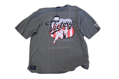 New OEM Victory 286434512 Grey-Green Men's Shield Tee Size 2XL NOS