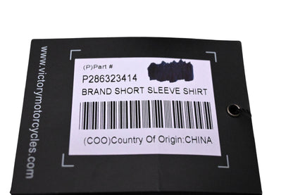 New OEM Victory 286323414 Men's Brand Short Sleeve Shirt Size 3XL NOS