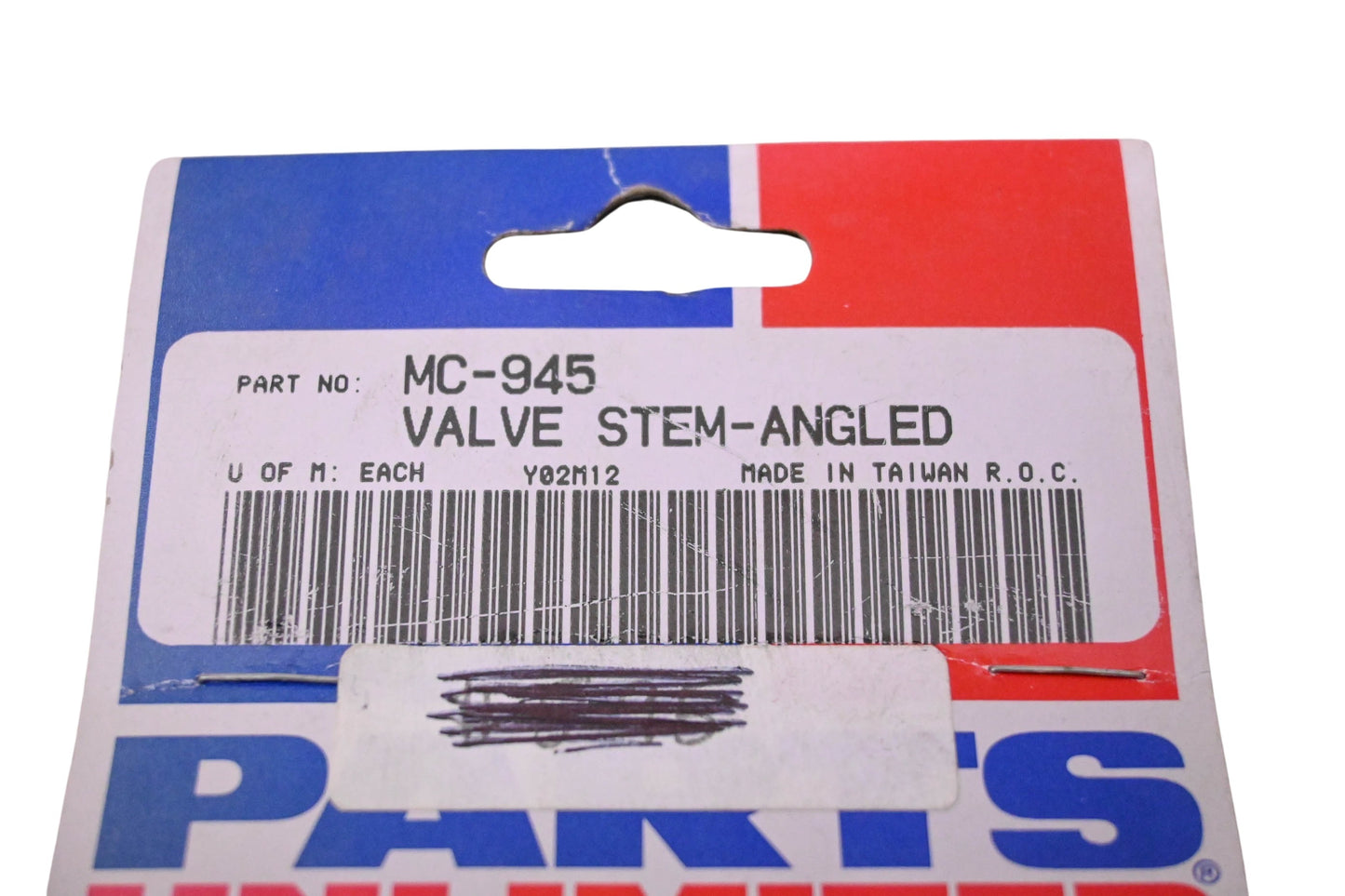 Parts Unlimited MC-945 Angled Valve Stem Assembly NOS
