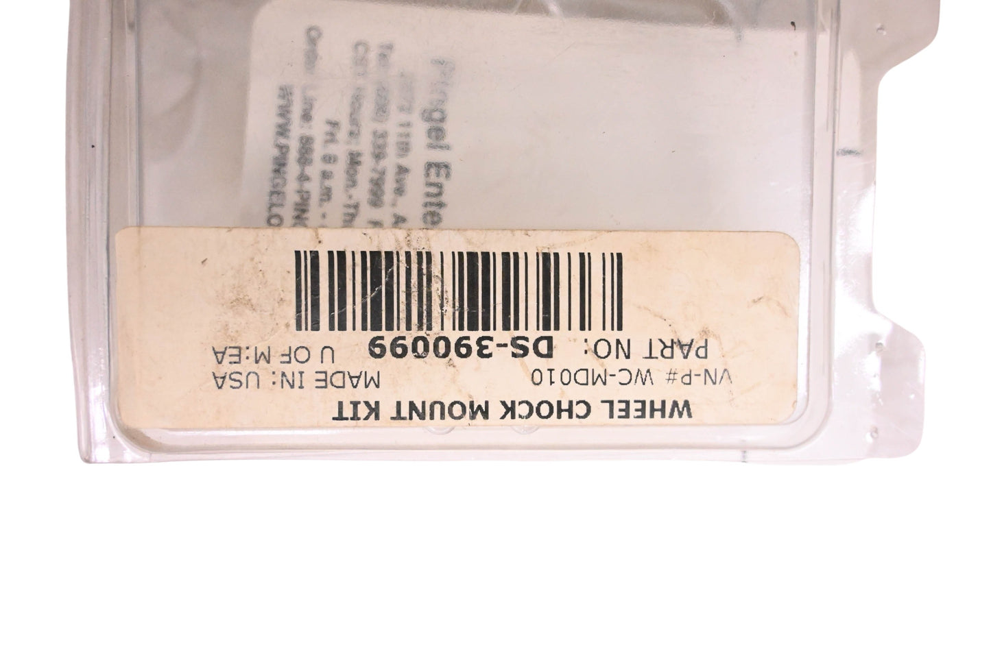 Pingel DS-390099 Wheel Chock Mounting Hardware Kit NOS