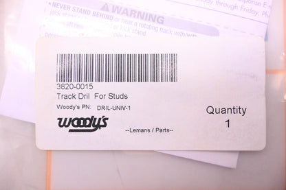 Woody's DRIL-UNIV-1 Universal Track Hole Drill Bit NOS
