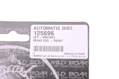 Wild Boar 125696 Rear Hydraulic Semi Metal Brake Pad Kit NOS