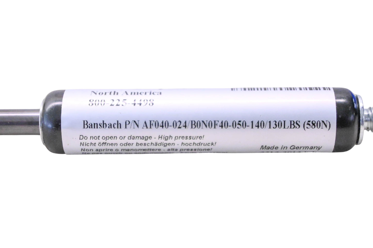Bansbach AF040-024, 1 6EXY9 Force 130 Steel Gas Spring NOS