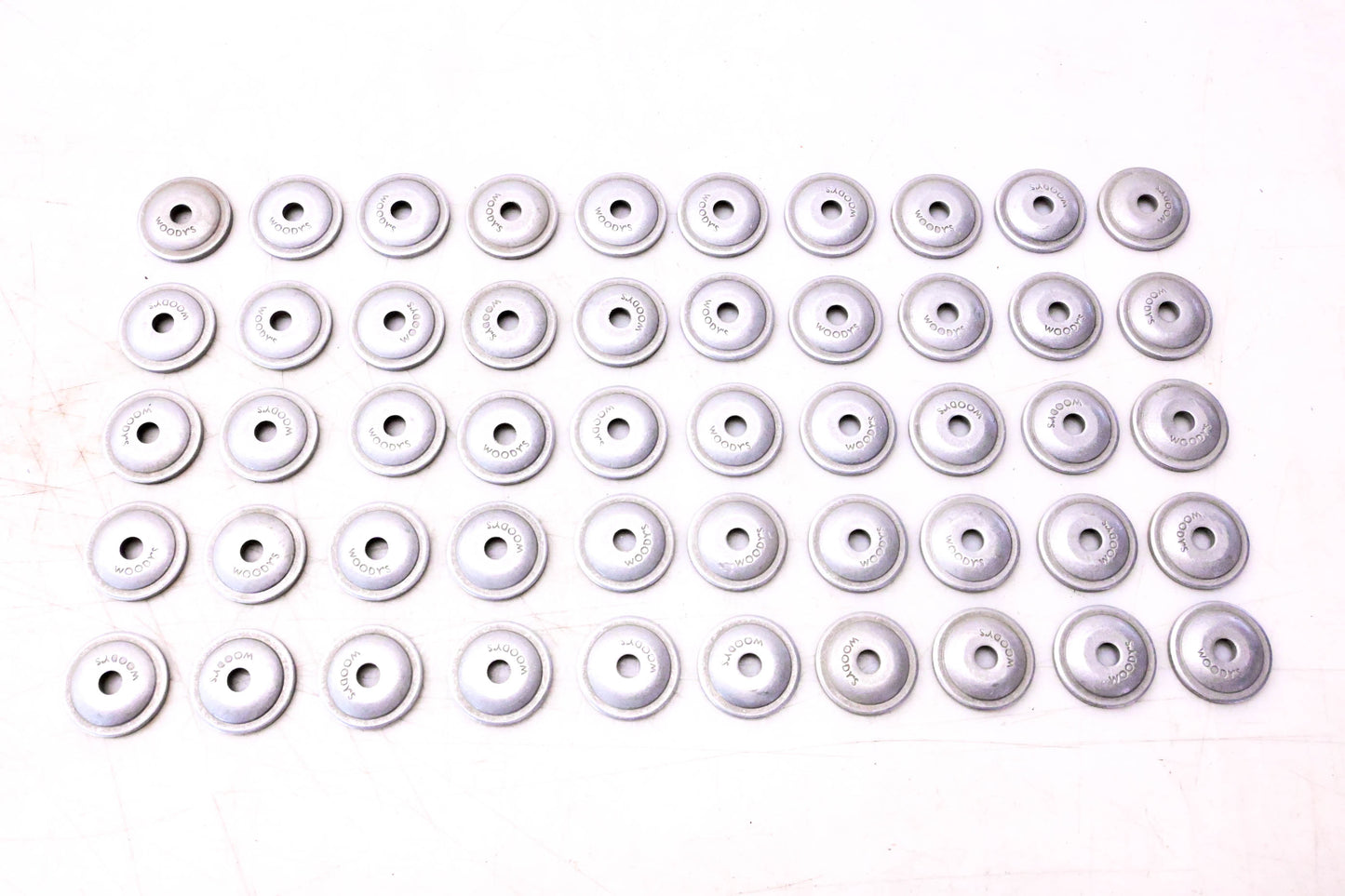 Woody's WTRB-96, 2874329 Aluminum Round Traction Support Plates Qty 50 NOS