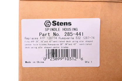 Stens 285-441, 128774, 532 1287-74 Spindle Housing Assembly NOS