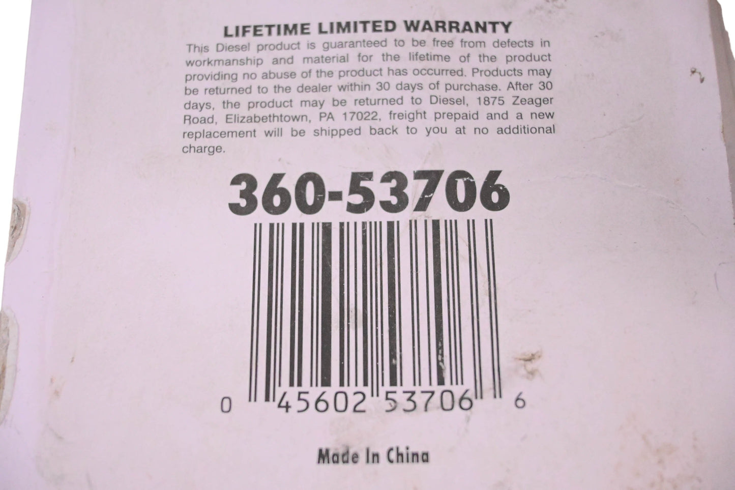 Diesel Electronics 360-53706 Double Groove Plug to Plug Mirror Mount Assembly NOS