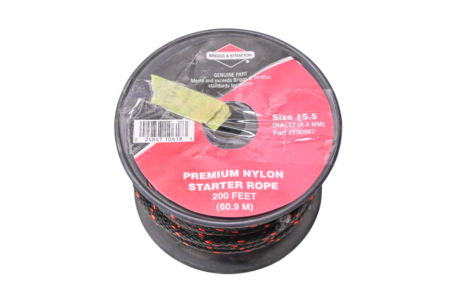 New OEM Briggs & Stratton 790967 Size 5.5 200' Premium Nylon Starter Spool NOS