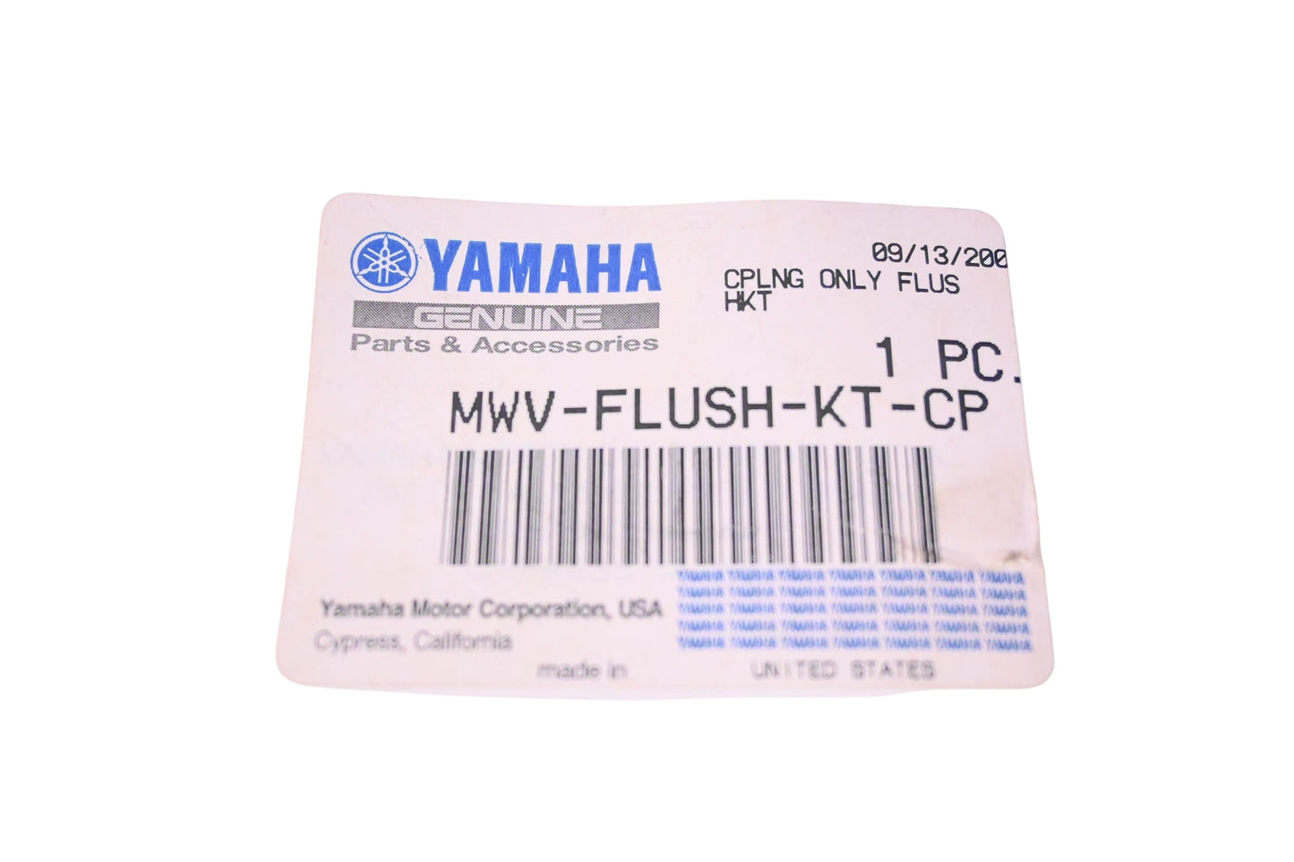 New OEM Yamaha MWV-FLUSH-KT-CP Watercraft Flush Kit Assembly NOS